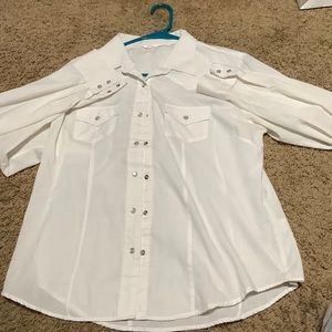 Cumberland outfitters pearl snap shirt